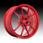 Niche Mono Kanan T113 Brushed Candy Red Custom Wheels